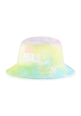 47 LSU Tigers White White Trucking Bucket Mens Bucket Hat