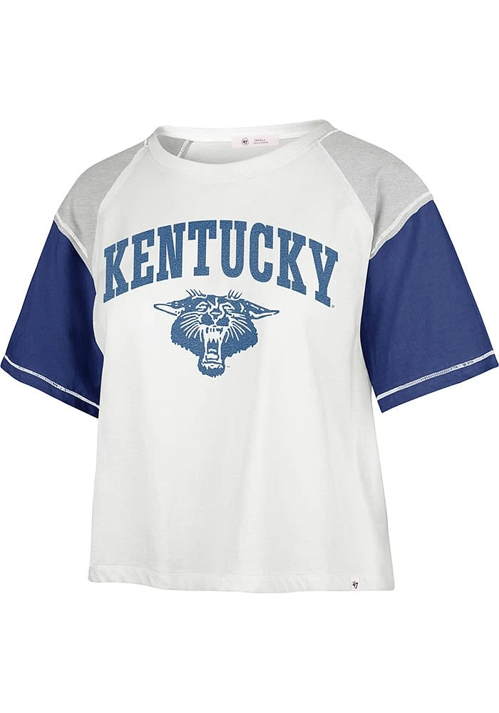 47 Kentucky Wildcats Womens White Serenity Short Sleeve T-Shirt