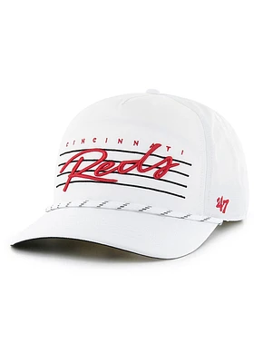 47 Cincinnati Reds DOWNBURST 47 HITCH Adjustable Hat - White