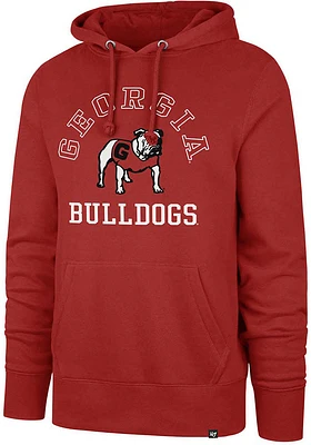 47 Georgia Bulldogs Mens Red Wind Down Long Sleeve Hoodie
