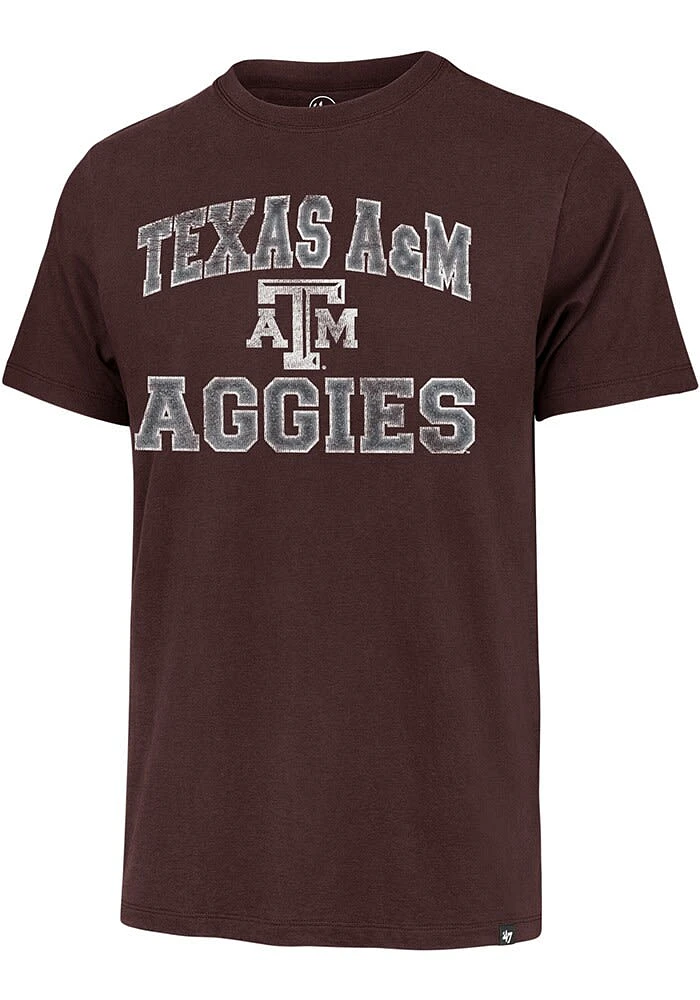 47 Texas A&M Aggies Maroon No 1 Franklin Short Sleeve Fashion T Shirt