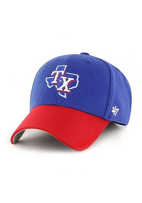 47 Texas Rangers 2T Basic MVP Adjustable Hat - Blue
