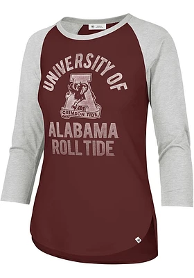 47 Alabama Crimson Tide Womens Red Frankie LS Tee