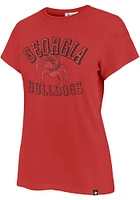 47 Georgia Bulldogs Womens Red Frankie Short Sleeve T-Shirt