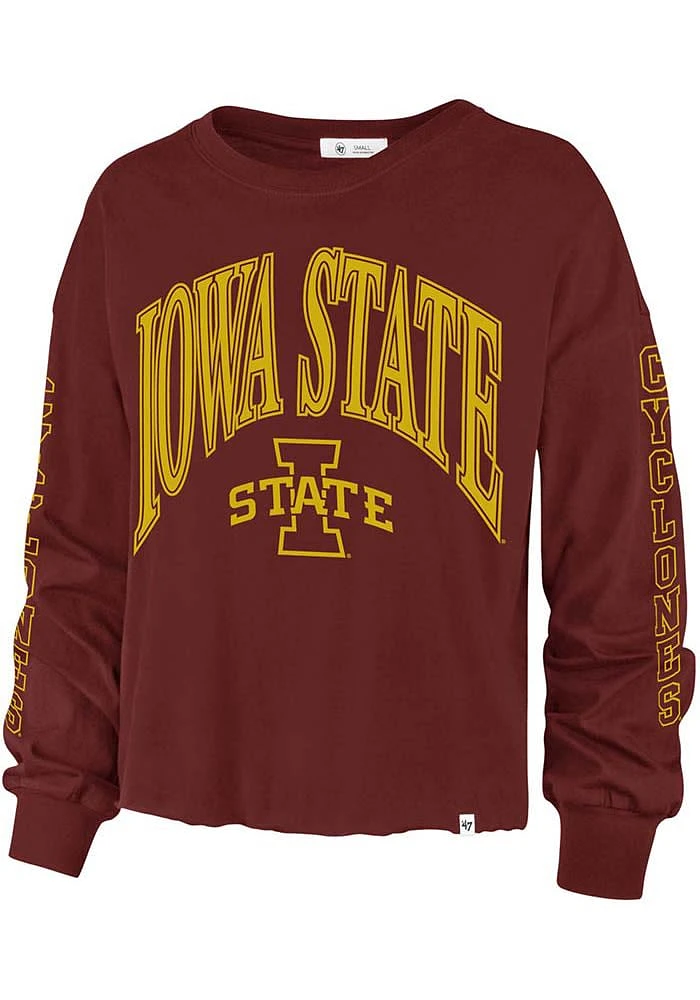 47 Iowa State Cyclones Womens Cardinal Skyler LS Tee