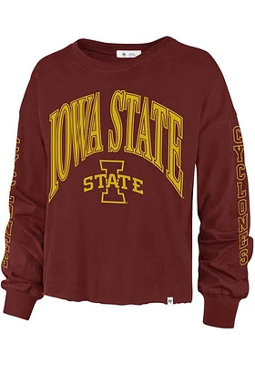 47 Iowa State Cyclones Womens Cardinal Skyler LS Tee