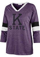 47 K-State Wildcats Womens Purple Piper LS Tee