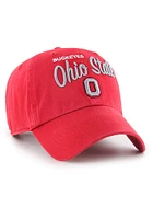 47 Ohio State Buckeyes Red Pheobe Clean Up Womens Adjustable Hat