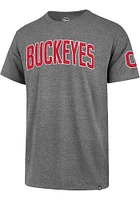 47 Ohio State Buckeyes Grey Franklin Namesake Fieldhouse Short Sleeve Fashion T Shirt