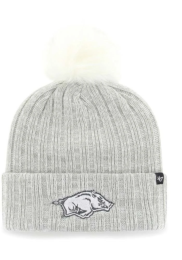 47 Arkansas Razorbacks Grey Koda Cuff Knit Womens Knit Hat
