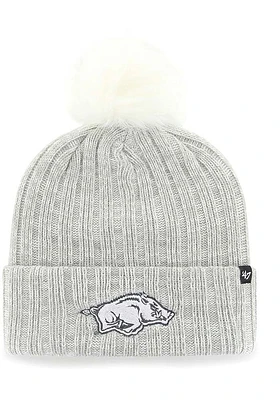 47 Arkansas Razorbacks Grey Koda Cuff Knit Womens Knit Hat