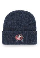 47 Columbus Blue Jackets Navy Blue Brain Freeze Cuff Mens Knit Hat