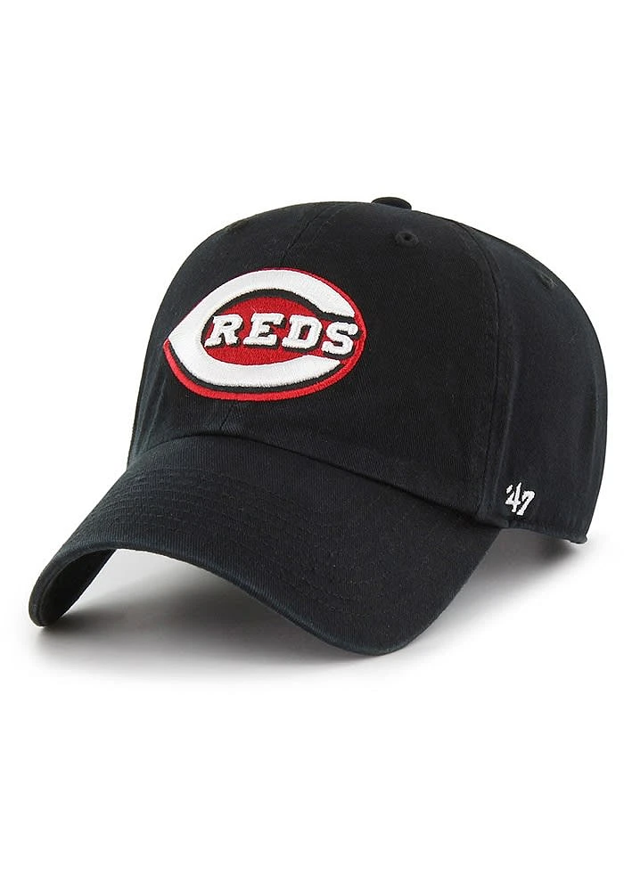 47 Cincinnati Reds Clean Up Classic Adjustable Hat - Black