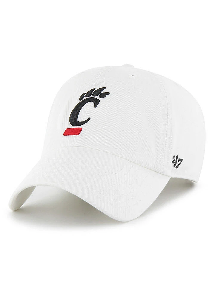 47 Cincinnati Bearcats Logo Clean Up Adjustable Hat - White