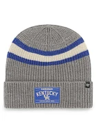 47 Kentucky Wildcats Grey Penobscot Cuff Knit Mens Knit Hat