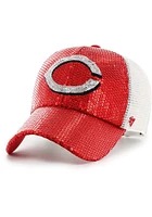 47 Cincinnati Reds Red Cooperstown Dazzle Mesh Womens Adjustable Hat