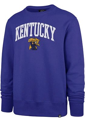 47 Kentucky Wildcats Mens Blue Arch Gamebreak Long Sleeve Crew Sweatshirt