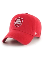 47 Ohio State Buckeyes Our Honor Defend Clean Up Adjustable Hat - Red