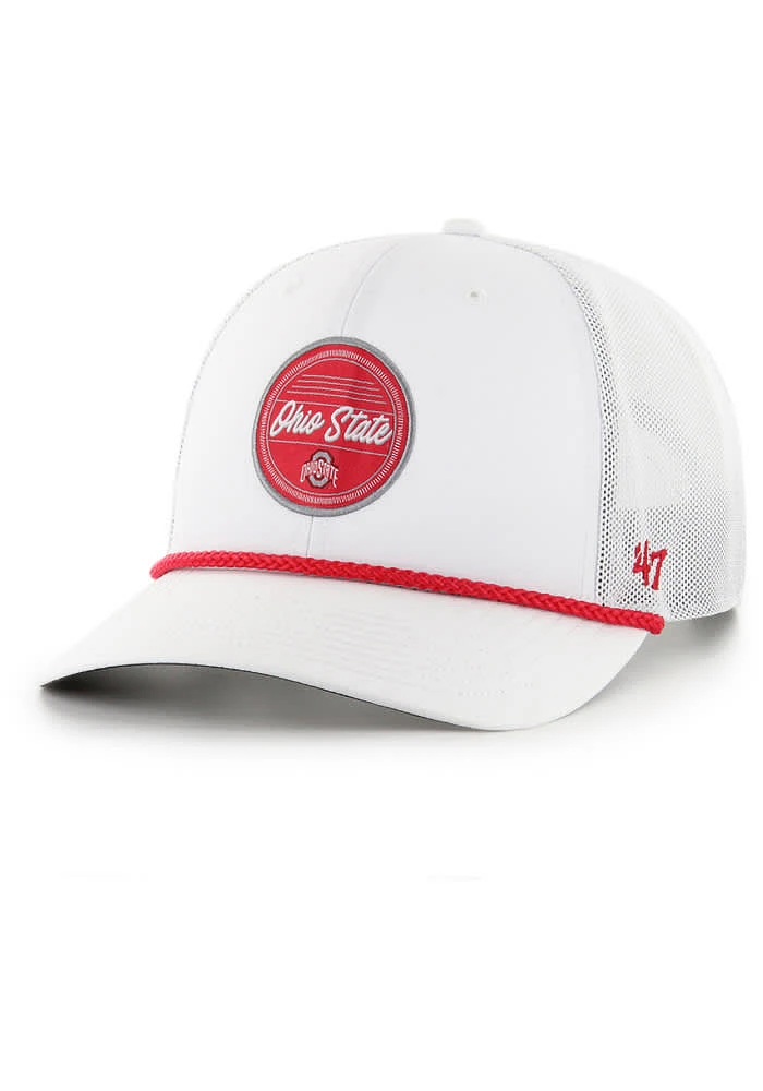 47 Ohio State Buckeyes Fairway Trucker Adjustable Hat - White