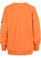 47 Cincinnati Bengals Womens Orange Clubhouse Daze Crew Sweatshirt