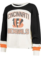 47 Cincinnati Bengals Womens White Gridiron Toni LS Tee