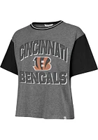 47 Cincinnati Bengals Womens Grey Clubhouse Ziggy Short Sleeve T-Shirt