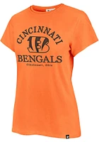 47 Cincinnati Bengals Womens Orange Fresh Start Frankie Short Sleeve T-Shirt