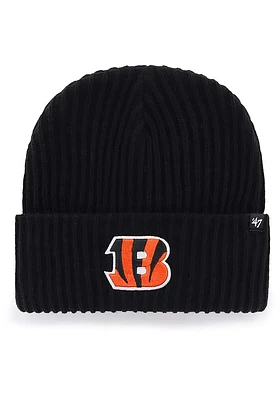 47 Cincinnati Bengals Black Harbor Cuff Mens Knit Hat