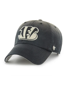 47 Cincinnati Bengals Dusted Clean Up Adjustable Hat - Black