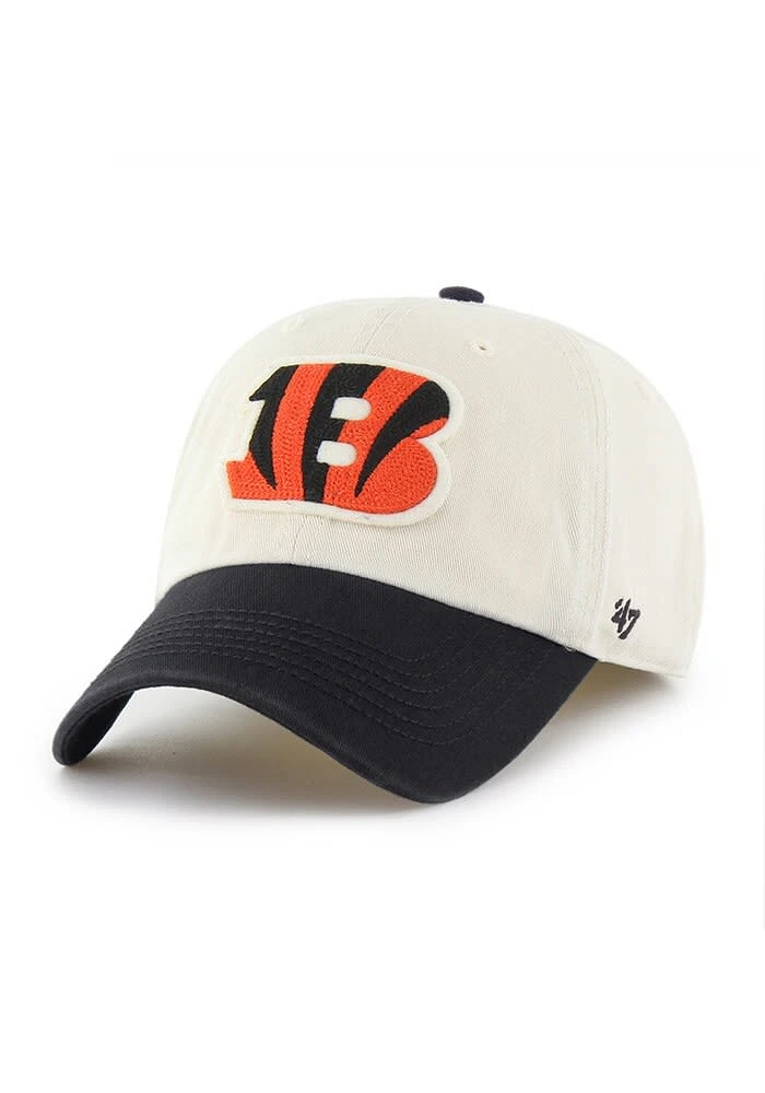 47 Cincinnati Bengals Mens Ivory Clubhouse Franchise Fitted Hat