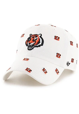 47 Cincinnati Bengals White Confetti Clean Up Womens Adjustable Hat