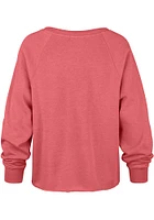 47 Ohio State Buckeyes Womens Red Luminance Kennedy Crew Sweatshirt