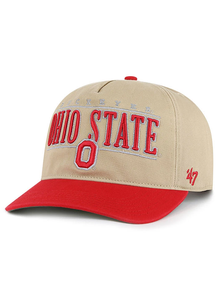 47 Ohio State Buckeyes City Line Hitch Adjustable Hat - Khaki