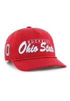 47 Ohio State Buckeyes Double Header Corduroy Hitch Adjustable Hat - Red