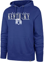 47 Kentucky Wildcats Mens Blue City Line Headline Hood Long Sleeve Hoodie