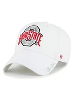 47 Ohio State Buckeyes White Sparkle Womens Adjustable Hat