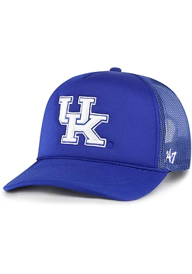 47 Kentucky Wildcats Foam Front Mesh Trucker Adjustable Hat - Blue