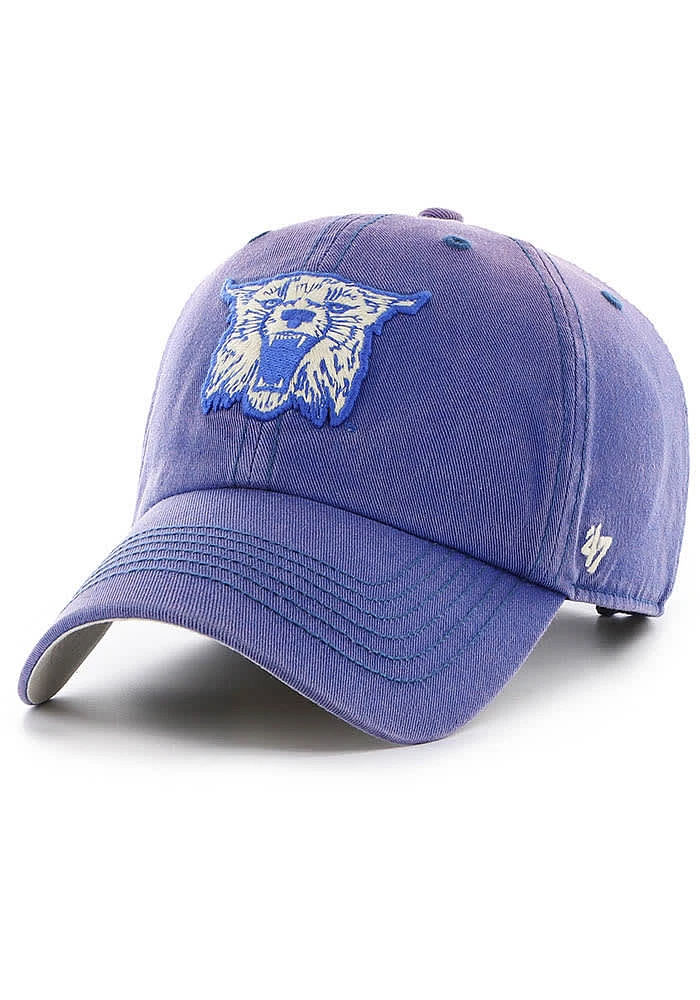 47 Kentucky Wildcats Dusted Clean Up Adjustable Hat - Blue