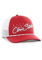 47 Ohio State Buckeyes Downburst Trucker Adjustable Hat - Red