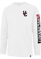 47 Cincinnati Bearcats White Pro Style Franklin Long Sleeve Fashion T Shirt