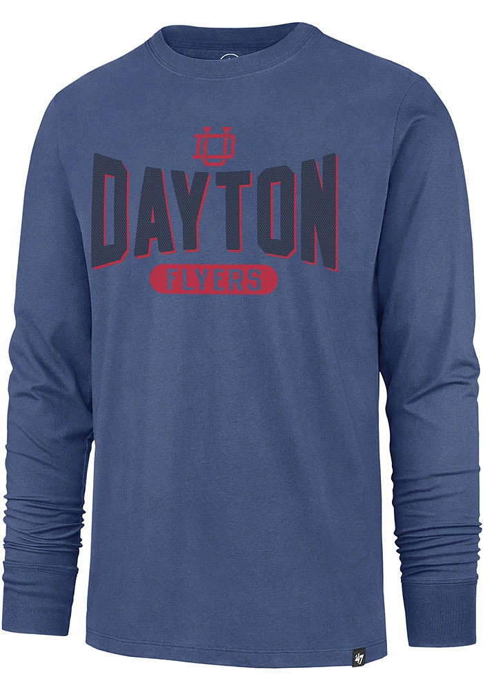 47 Dayton Flyers Blue Outstretch Franklin Long Sleeve Fashion T Shirt