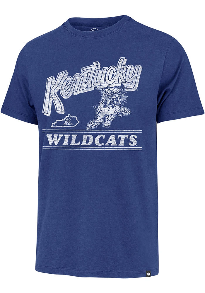 47 Kentucky Wildcats Blue Fly By Franklin Short Sleeve Fashion T Shirt