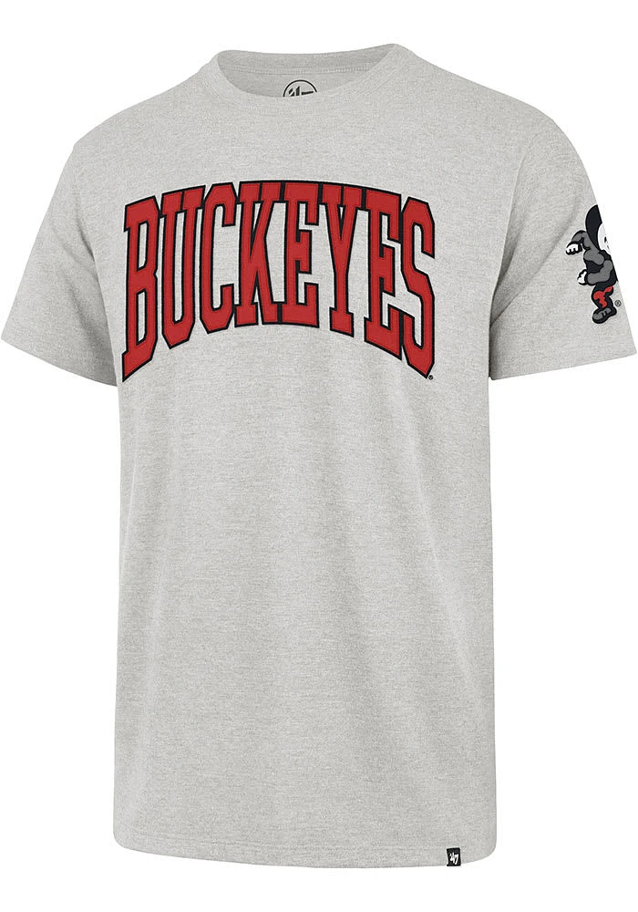 47 Ohio State Buckeyes Grey Ace Fieldhouse Short Sleeve Fashion T Shirt