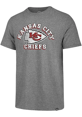 47 Kansas City Chiefs Grey Arch Match Short Sleeve Fashion T Shirt