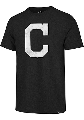47 Cleveland Guardians Black Logo Match Short Sleeve Fashion T Shirt