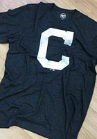 47 Cleveland Guardians Black Logo Match Short Sleeve Fashion T Shirt