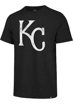 47 Kansas City Royals Black Logo Match Short Sleeve Fashion T Shirt