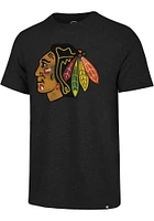 47 Chicago Blackhawks Black Match Short Sleeve Fashion T Shirt