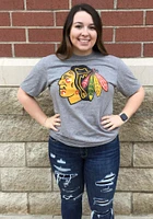 47 Chicago Blackhawks Grey Match Short Sleeve Fashion T Shirt