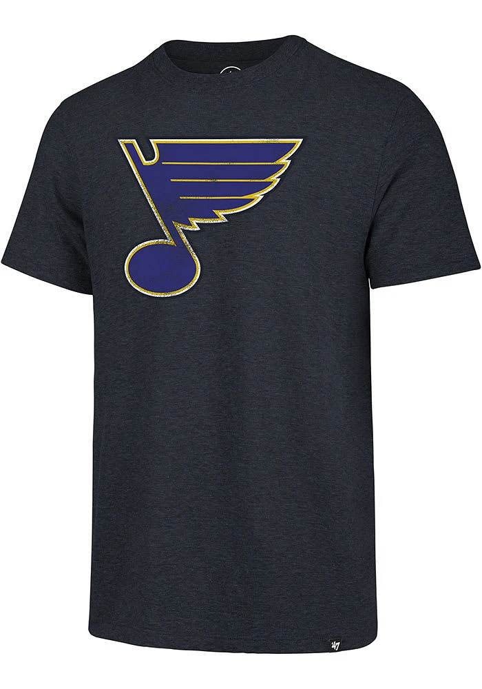 47 St Louis Blues Navy Blue Match Short Sleeve Fashion T Shirt